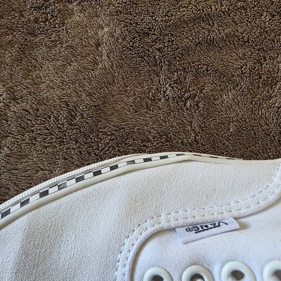 Vans Authentic Check Foxing True White Women’s 9 (Fits 8) Canvas Skate Shoes - Picture 13 of 13